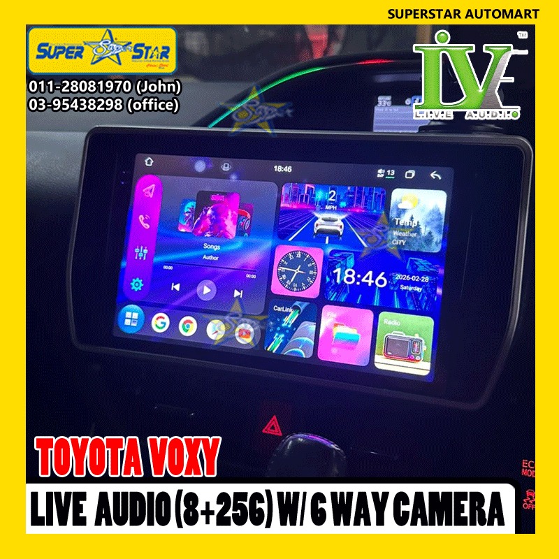 TOYOTA VOXY LIVE AUDIO 6 WAY CAMERA 2