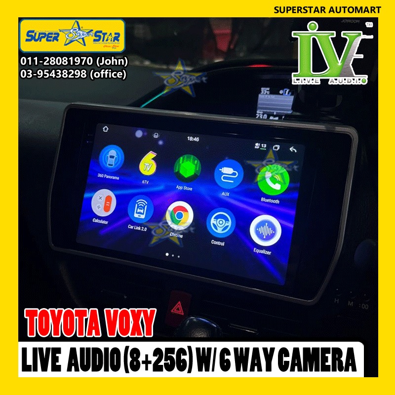 TOYOTA VOXY LIVE AUDIO 6 WAY CAMERA 3