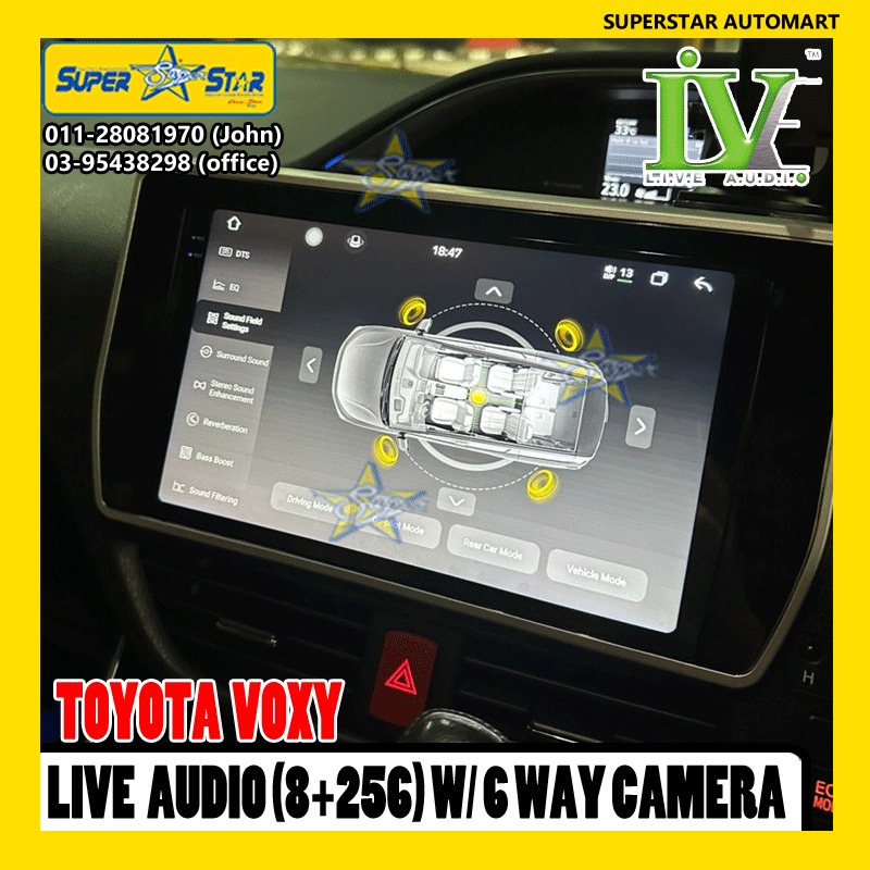 TOYOTA VOXY LIVE AUDIO 6 WAY CAMERA 4