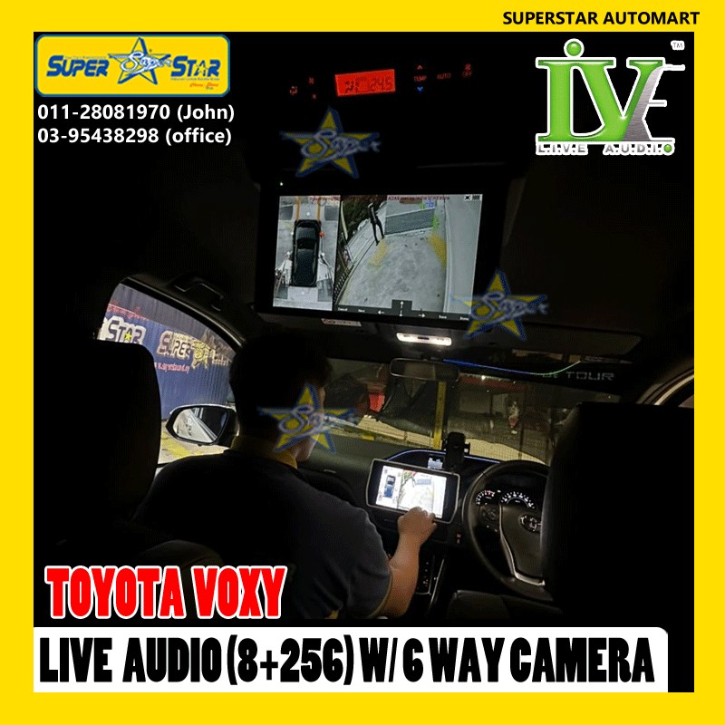 TOYOTA VOXY LIVE AUDIO 6 WAY CAMERA 6