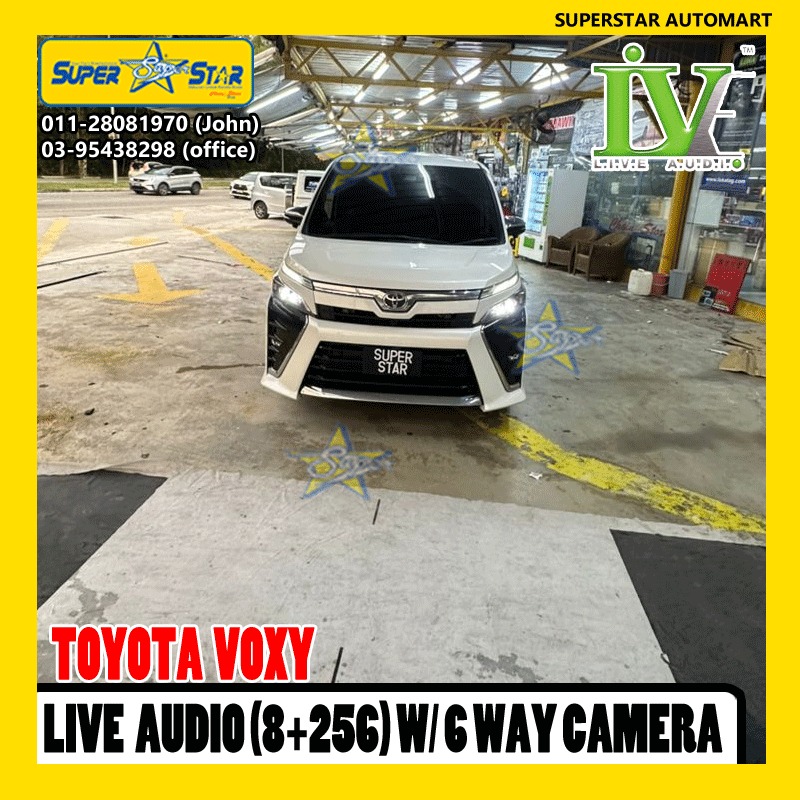 TOYOTA VOXY LIVE AUDIO 6 WAY CAMERA