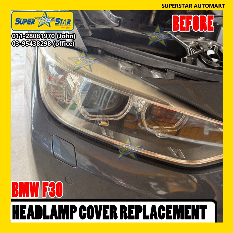BMW F30 HEADLAMP COVER REPLACEMENT