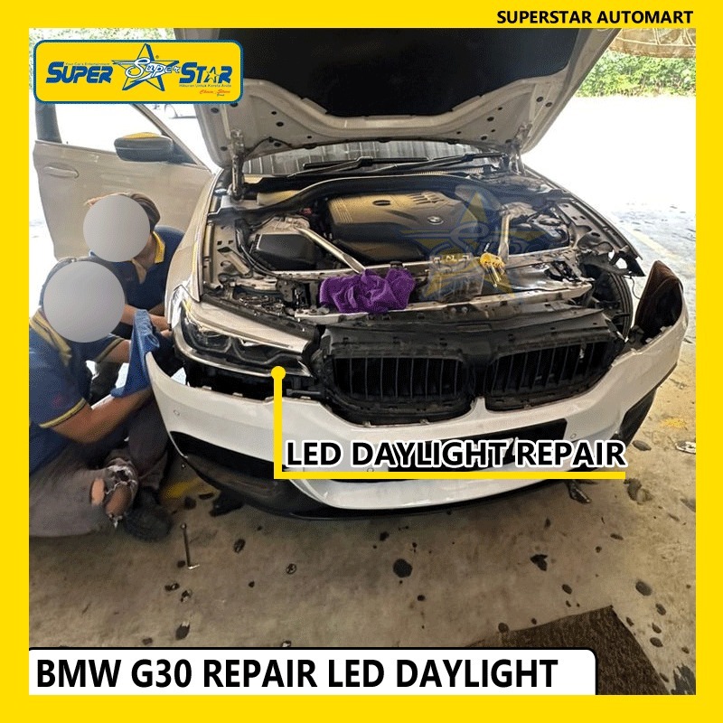 BMW G30 DAYLIGHT YELLOWISH REPAIR 6