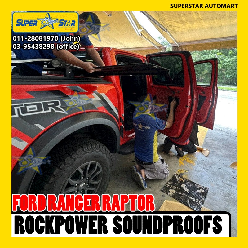 FORD RANGER RAPTOR T9 ROCKPOWER SOUNDPROOFS 4