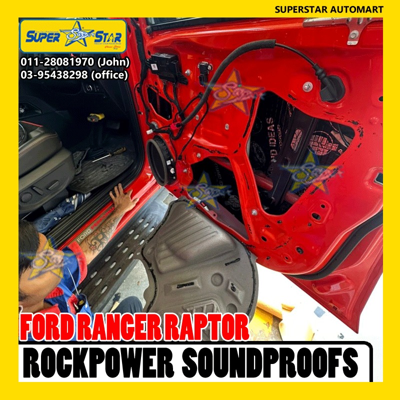 FORD RANGER RAPTOR T9 ROCKPOWER SOUNDPROOFS