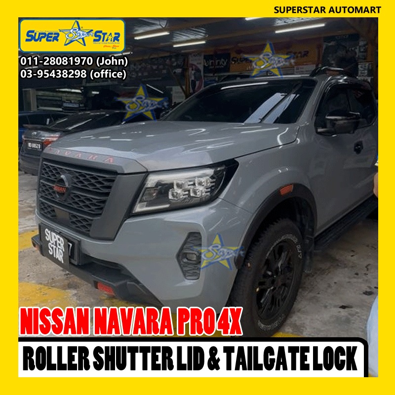 NISSAN NAVARA PRO4X ROLLER SHUTTER & TAILGATE LOCK 2