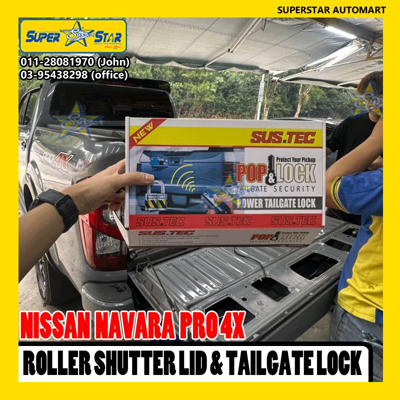 NISSAN NAVARA PRO4X ROLLER SHUTTER & TAILGATE LOCK 3