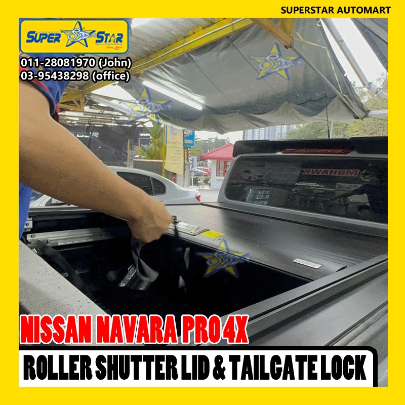 NISSAN NAVARA PRO4X ROLLER SHUTTER & TAILGATE LOCK 4