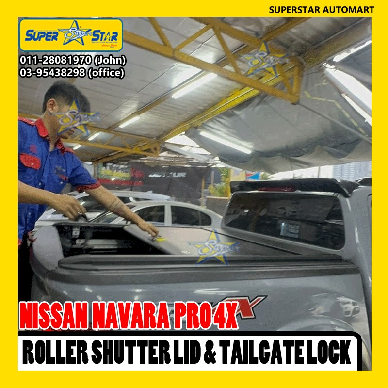 NISSAN NAVARA PRO4X ROLLER SHUTTER & TAILGATE LOCK 5