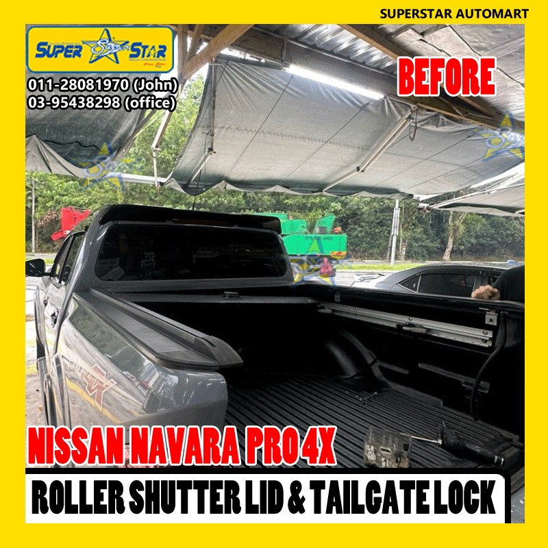 NISSAN NAVARA PRO4X ROLLER SHUTTER & TAILGATE LOCK