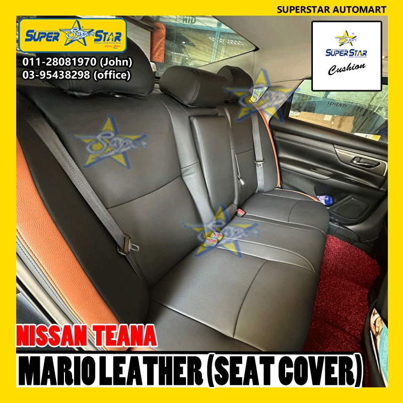 NISSAN TEANA MARIO LEATHER 2 TONE SEAT COVER 4