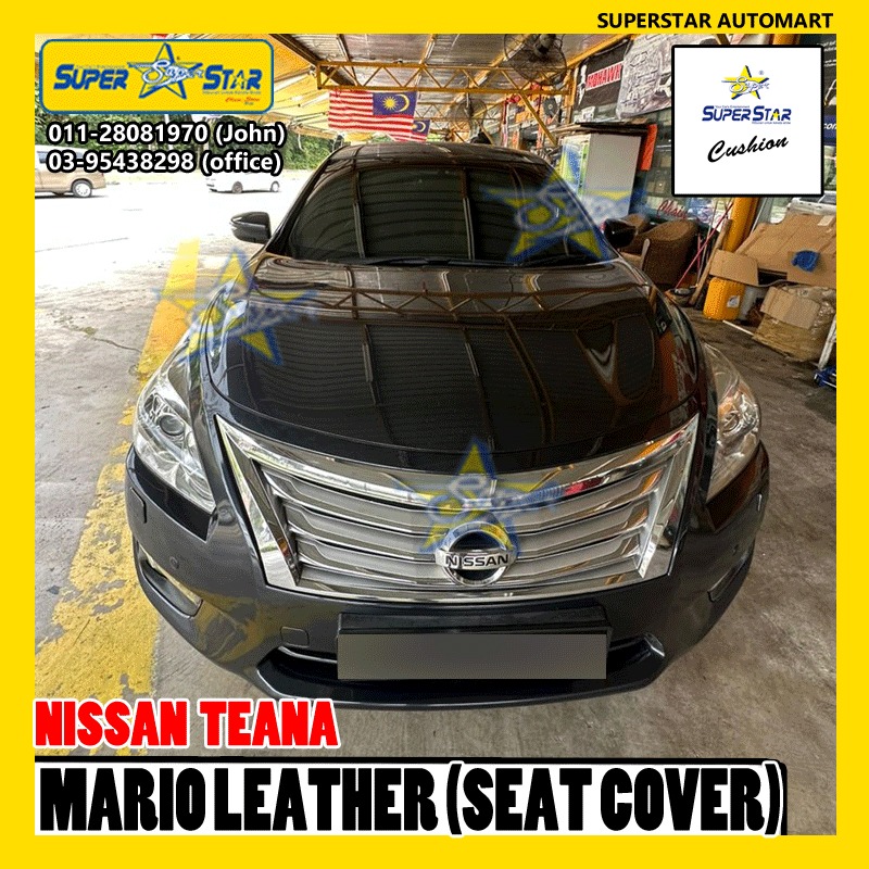 NISSAN TEANA MARIO LEATHER 2 TONE SEAT COVER