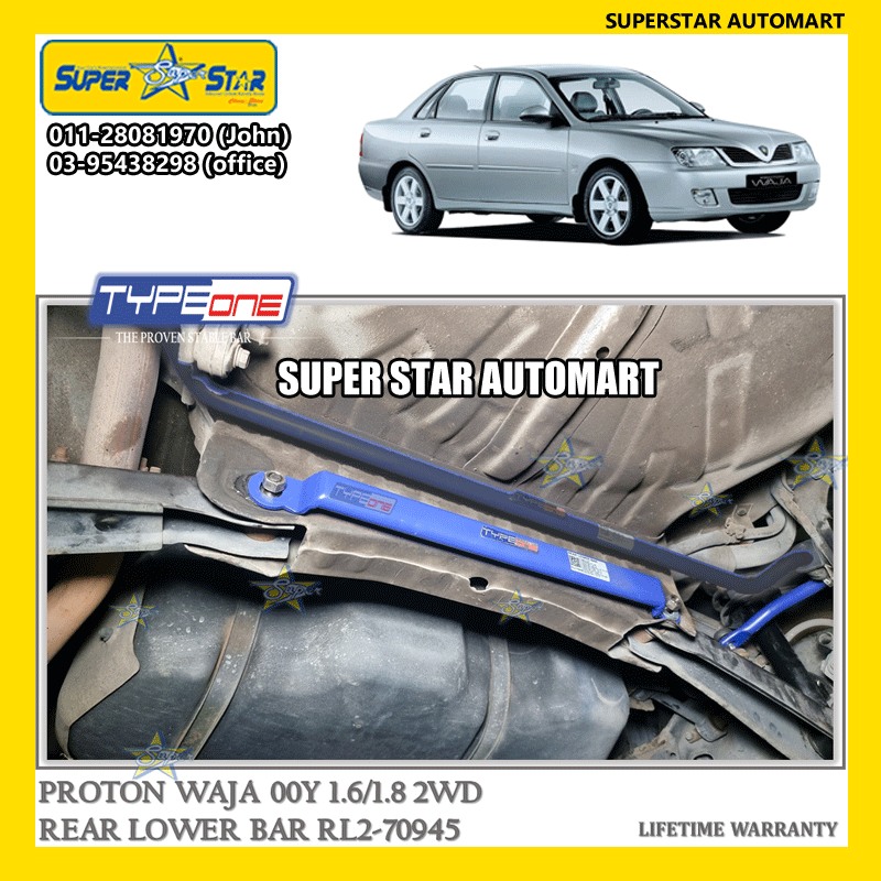 PROTON WAJA TYPE ONE STABLE BAR & ANTI CTRASH BAR 7