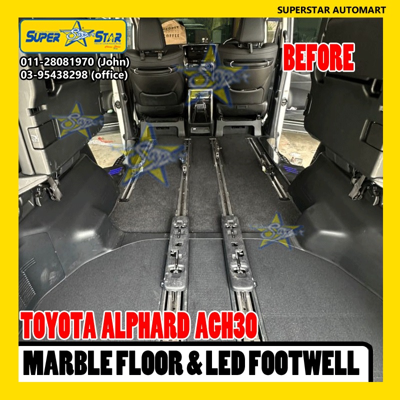 TOYOTA ALPHARD AGH30 MARBLE FLOOR & FOOTWELL LED 3