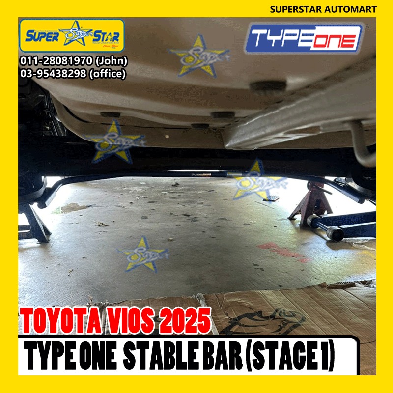 TOYOTA VIOS 2025 TYPE ONE STABLE BAR & CARSH BAR 2