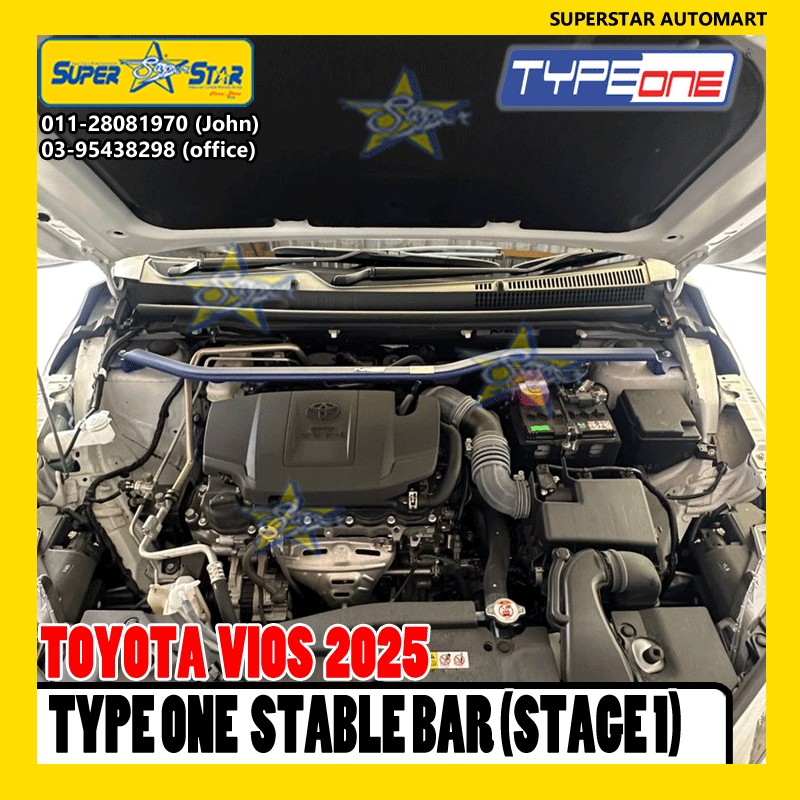 TOYOTA VIOS 2025 TYPE ONE STABLE BAR & CARSH BAR 3