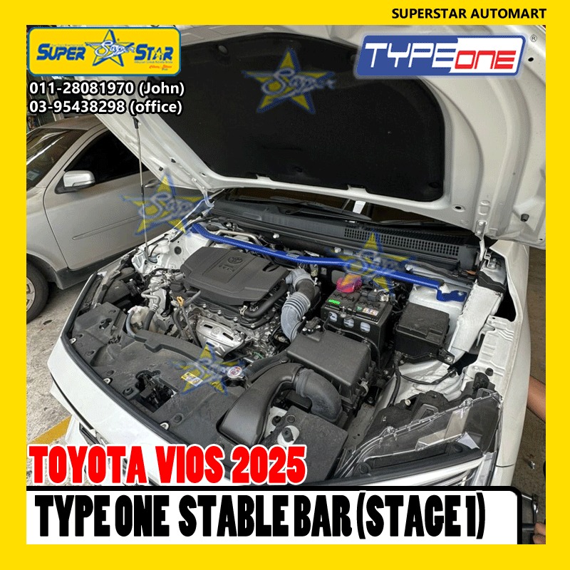 TOYOTA VIOS 2025 TYPE ONE STABLE BAR & CARSH BAR 4