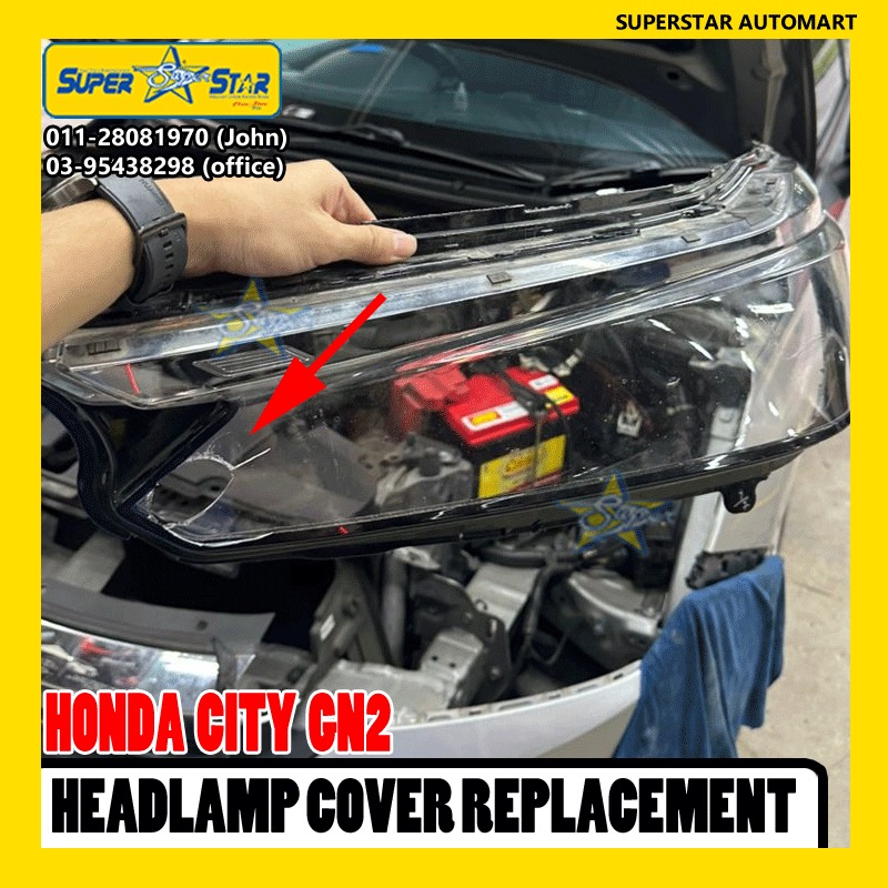 honda city gn2 headlamp cover replacement 2