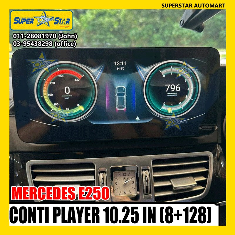 mercedes e250 conti player 10.25 in (8+128) 4