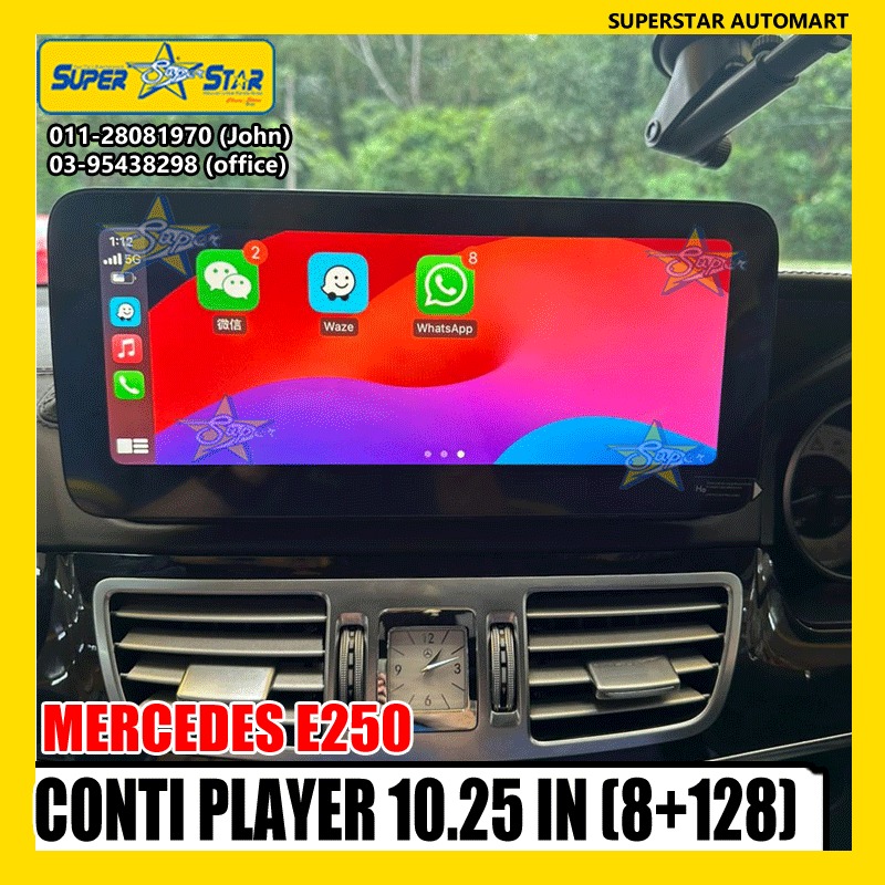 mercedes e250 conti player 10.25 in (8+128) 6