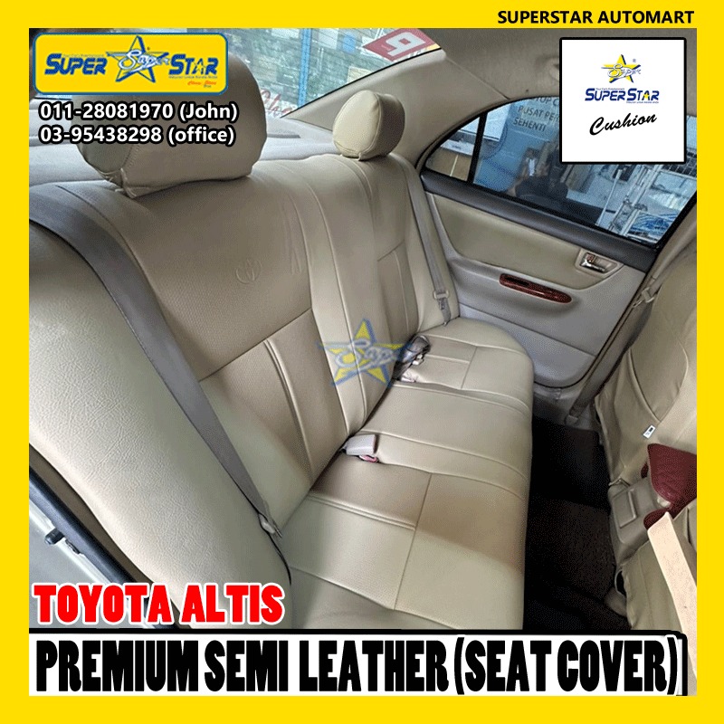 toyota altis premium semi leather seat cover 4
