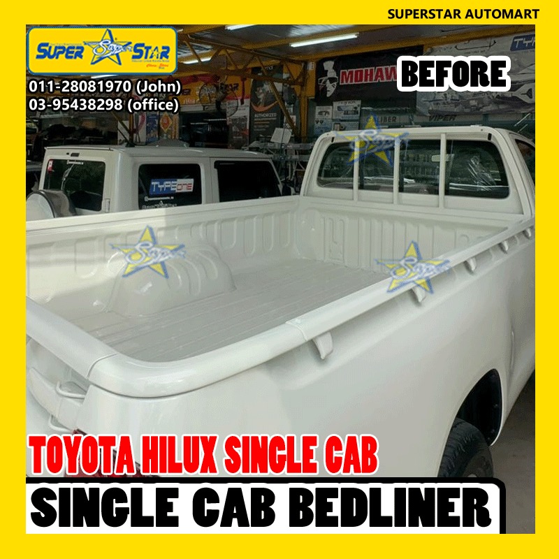 toyota hilux single cab bedliner 3
